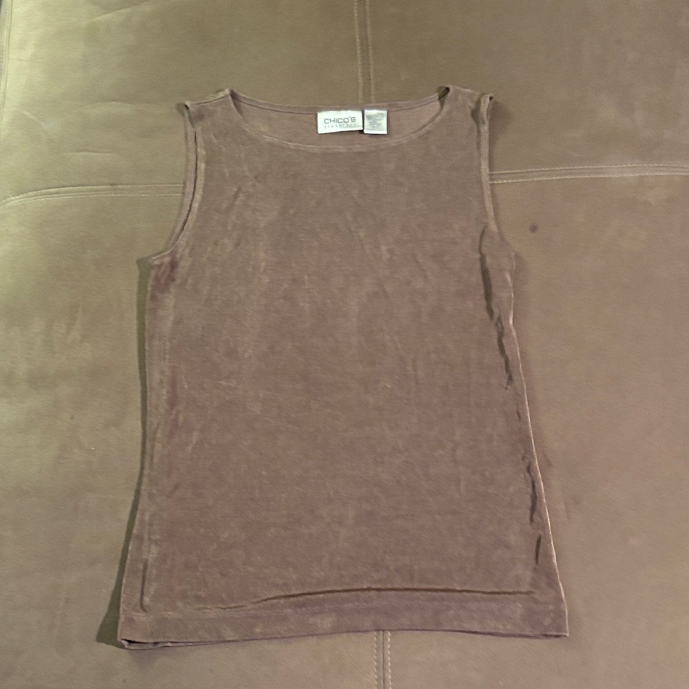 Chico's Taupe Sleeveless Tank Top